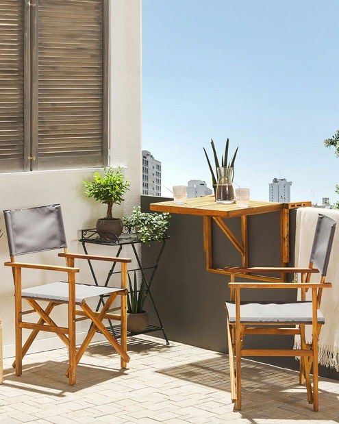 Kerti szék szett (2 db.) Carli (szürke)