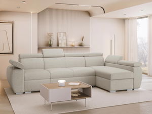 Rohová sedačka Gozo LCP (krémová) (s úl. priestorom) (P)