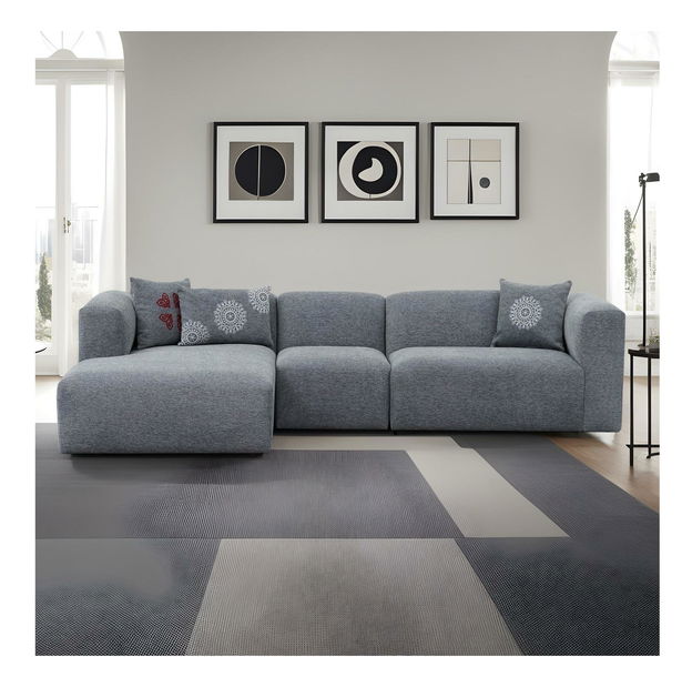 Sarokkanapé Lindasetta (B) (szürke)