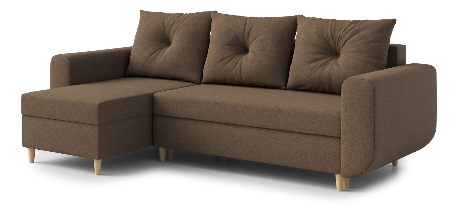 Sarokkanapé Eugenie (B) (barna)