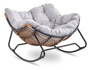 Fotelja za ljuljanje Eltony (siva) 