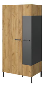 Ruhásszekrény Shanna (arany craft tölgy + antracit)