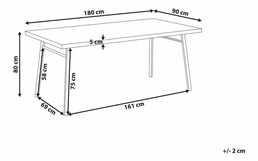 Étkezőasztal Maxza (fehér)