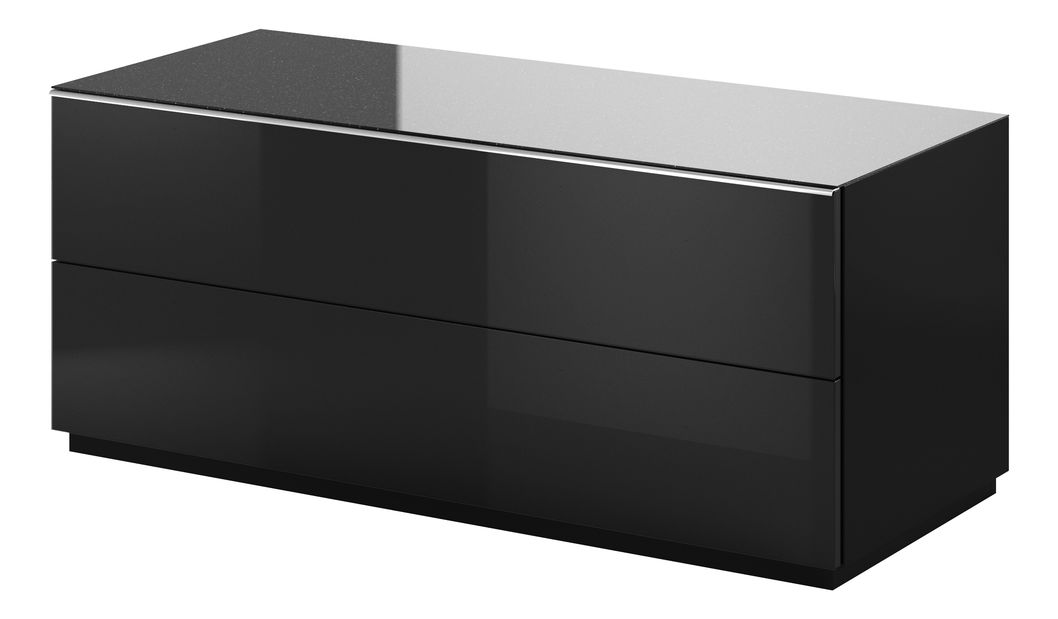 Masă TV de perete Henry Typ 41 (negru + negru lucios) *vânzare