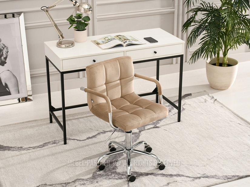 Stolička Elita (béžová + chrómová)