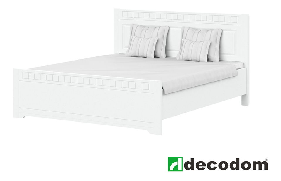 Manželská posteľ 180 cm Decodom Lirot Typ P-180 (biela arctic)