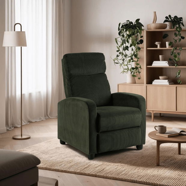 Fotoliu reglabil Dominaba (verde închis) 