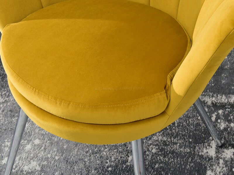 Fotelja Lasair (boja senfa + crna)