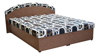 Bračni krevet 160 cm Pandora (smeđa) (s madracima)  