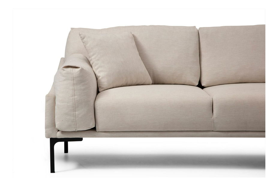 Colțar Leonero (D) (Crem + negru)