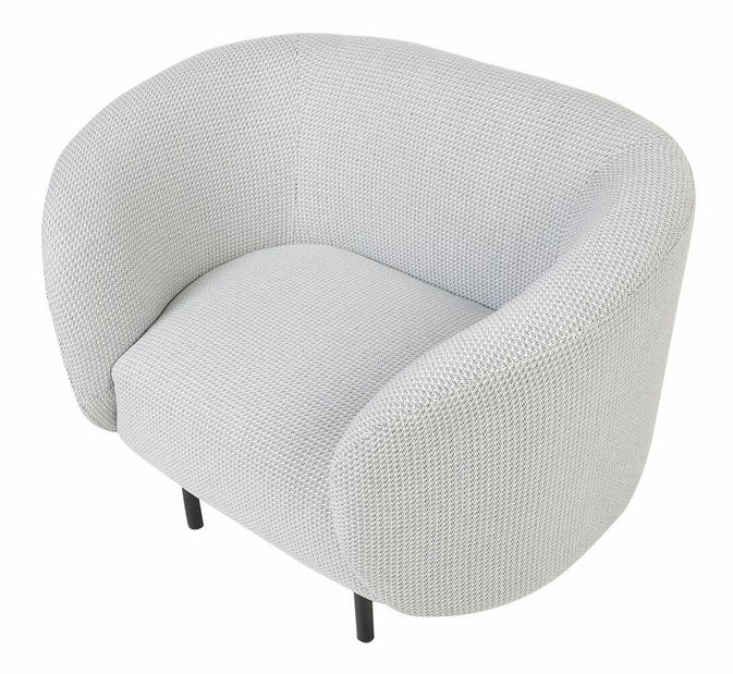 Kreslo Leon (biela + čierna)