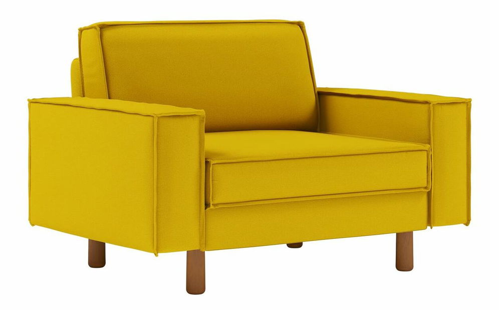 Kreslo Spary L (slnečnicová + orech)