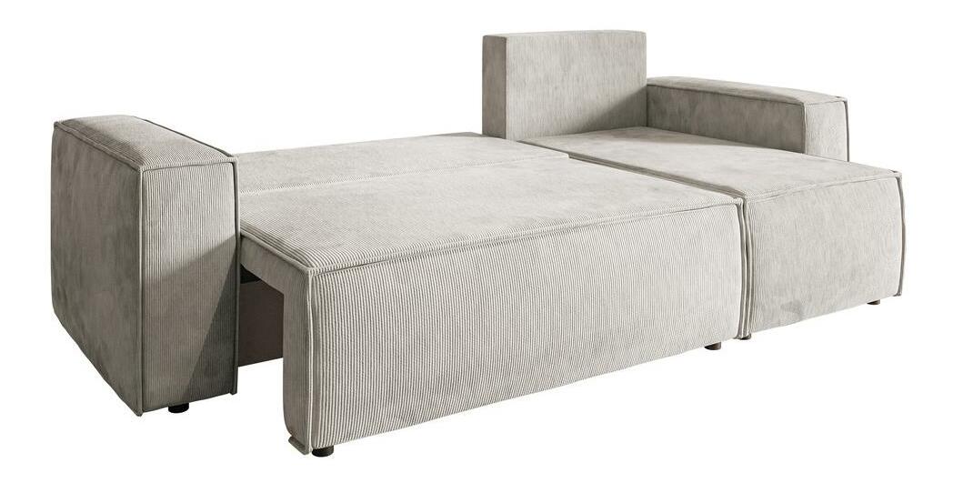 Rohová sedacia súprava Copenhagen L (piesková + čierna)