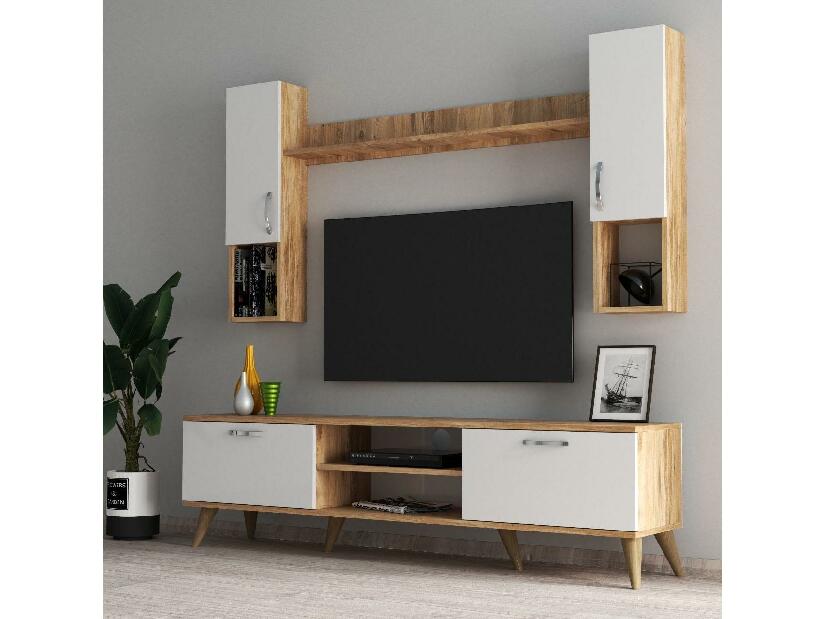 Mobilier living Lavune 3 (alb + pin atlantic) 