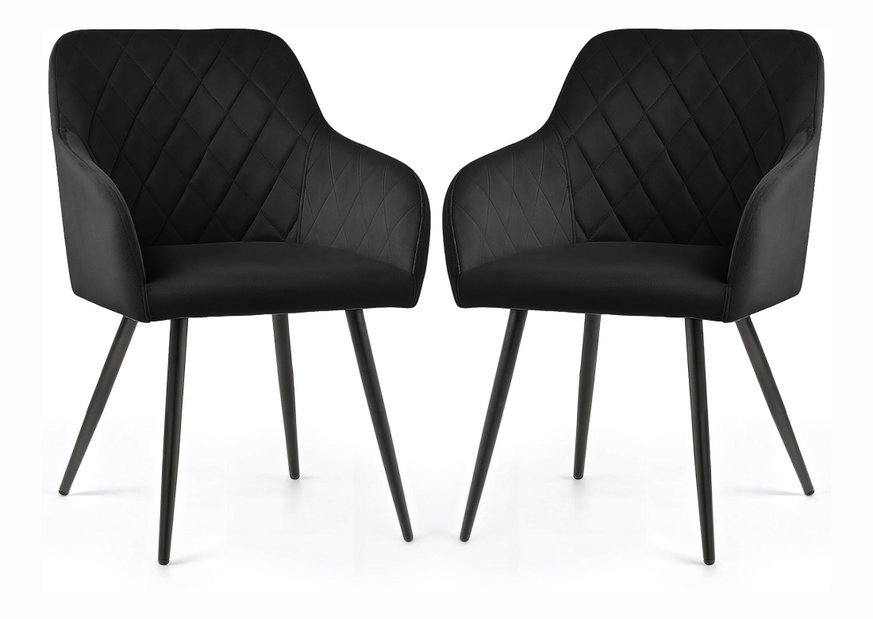 Set blagovaonskih stolica (2 kom.) Velting (crna)