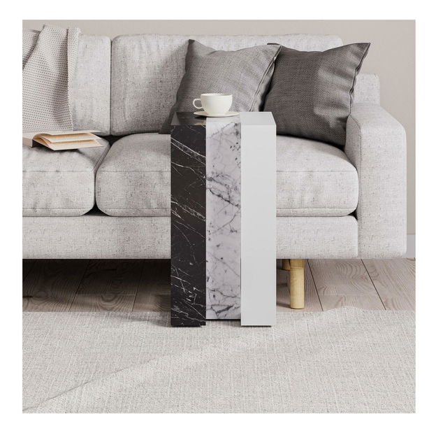 Príručný stolík Maduda (biela) 