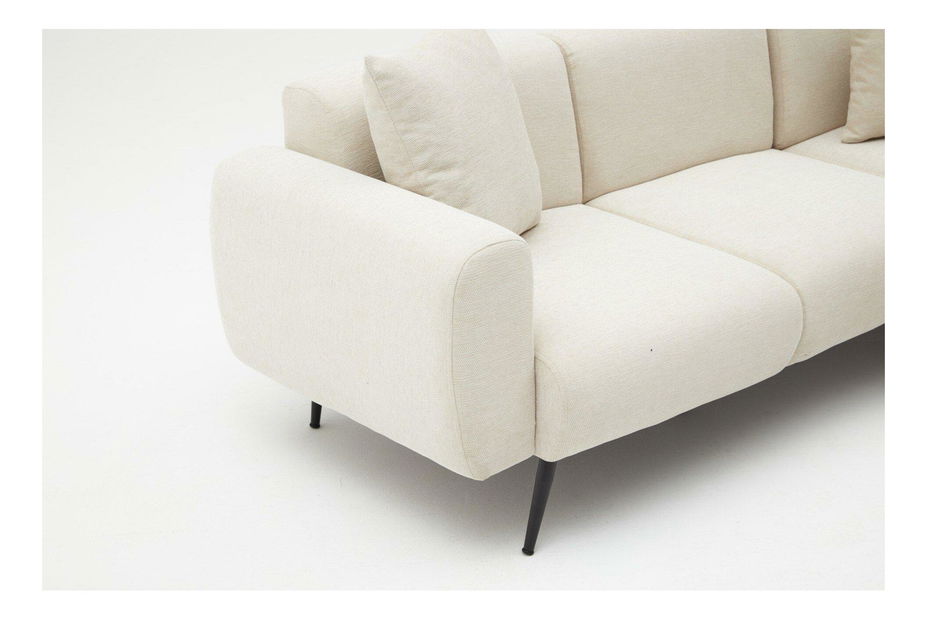 Rohová sedacia súprava Slider (P) (krémová)