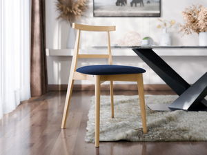 Scaun sufragerie KD 71 (Fag + albastru) 