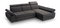 Rohová sedačka Belona (tmavosivá) (P)