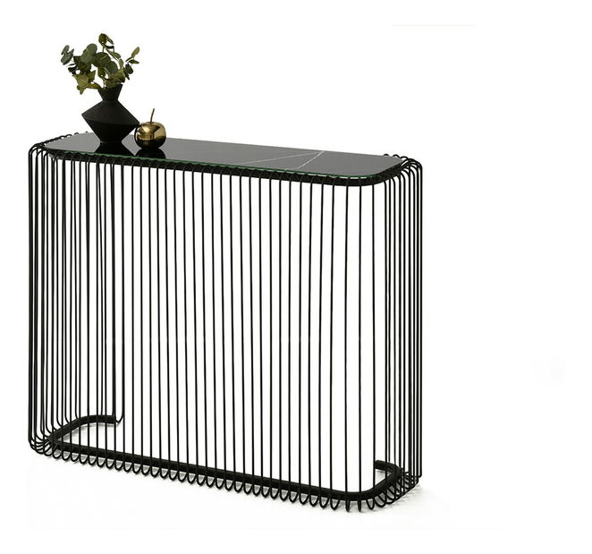 Konzolasztal Nils Kons (fekete márvány + fekete)