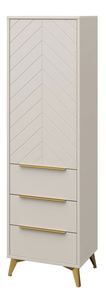 Ormar s policama Semprum 1D3SZ (pješčano bež)