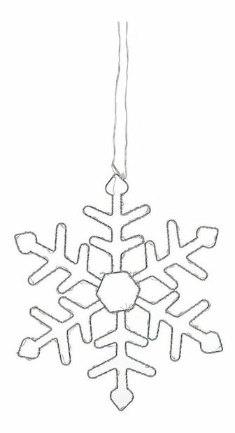 Set 3 ks vonkajších závesných vločiek Lohza (strieborná)