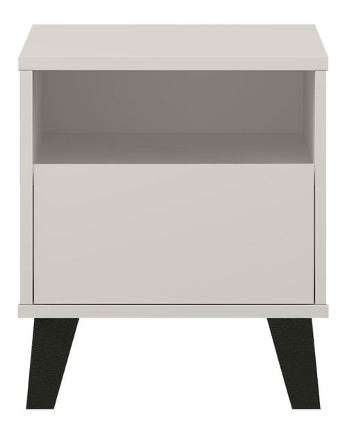 Nočný stolík Brisas (kašmír + čierna) 