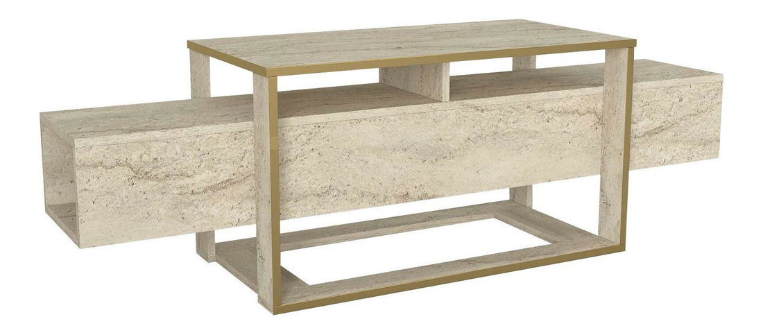 TV stolík/skrinka Biano (travertín)