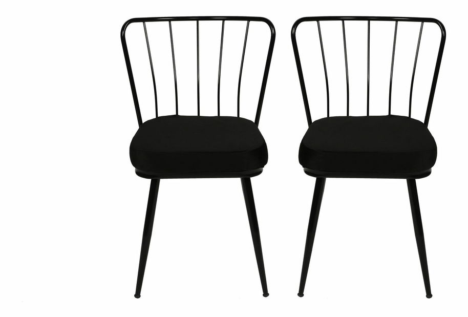 Set 2 stoličiek Ypsilon (Čierna)