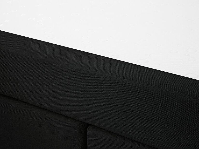 Manželská posteľ Boxspring 180 cm ADIR (s matracmi) (čierna)