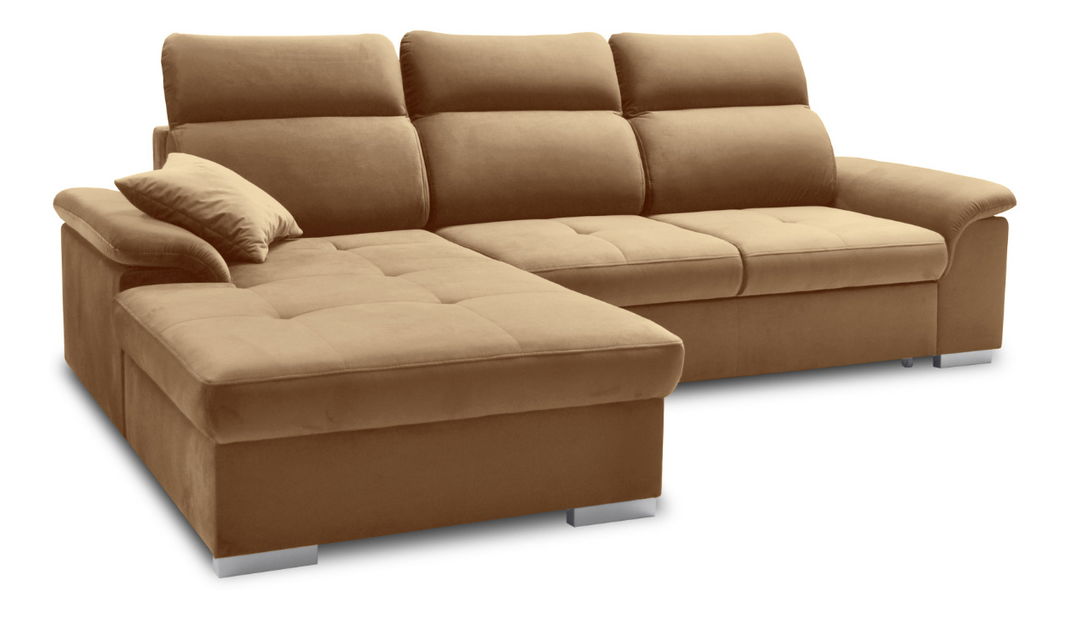 Rohová sedačka BRW MD20-07 (svetlohnedá) (L)