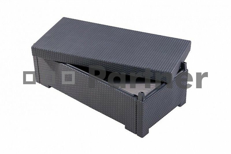 Záhradný nábytok Corfu Sun Max antracit (Umelý ratan) *vankúšiky chrbta ZADARMO