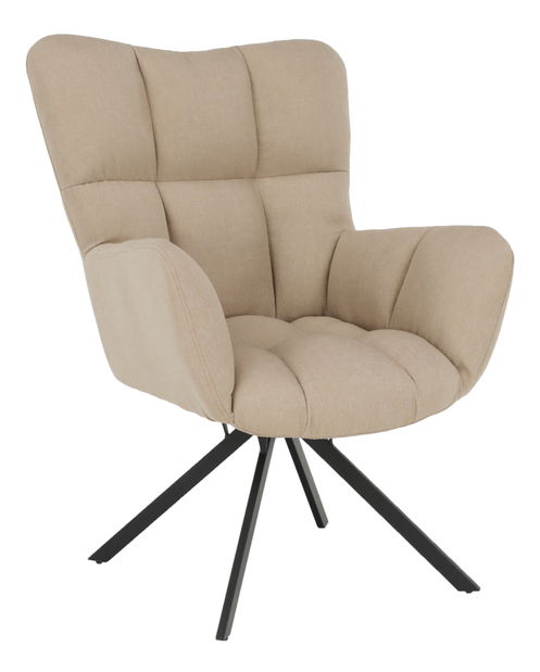 Fotel Kimora (bézs + fekete)