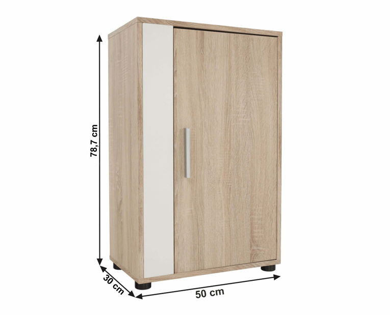 Nappali fal Azope (szonoma tölgy + fehér) 