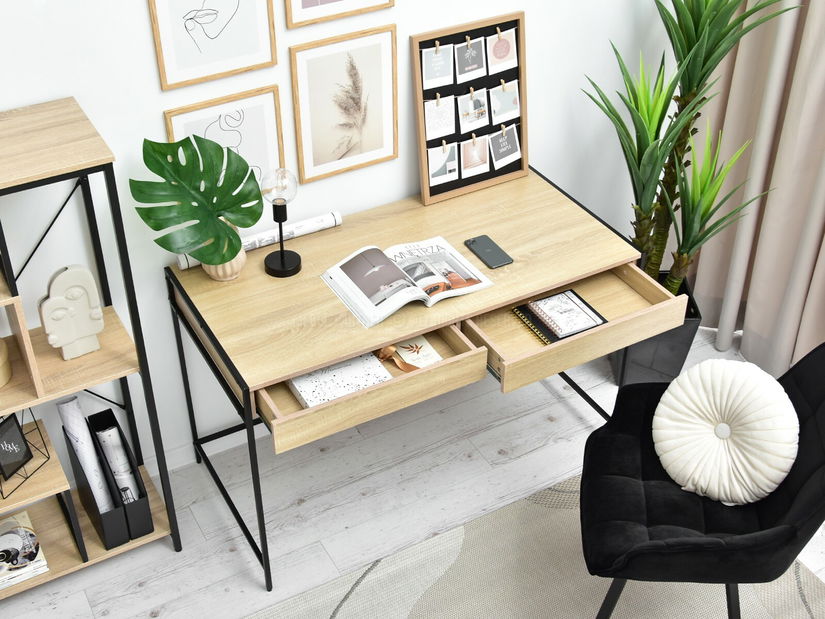 PC stolík Unica (sonoma + čierna)