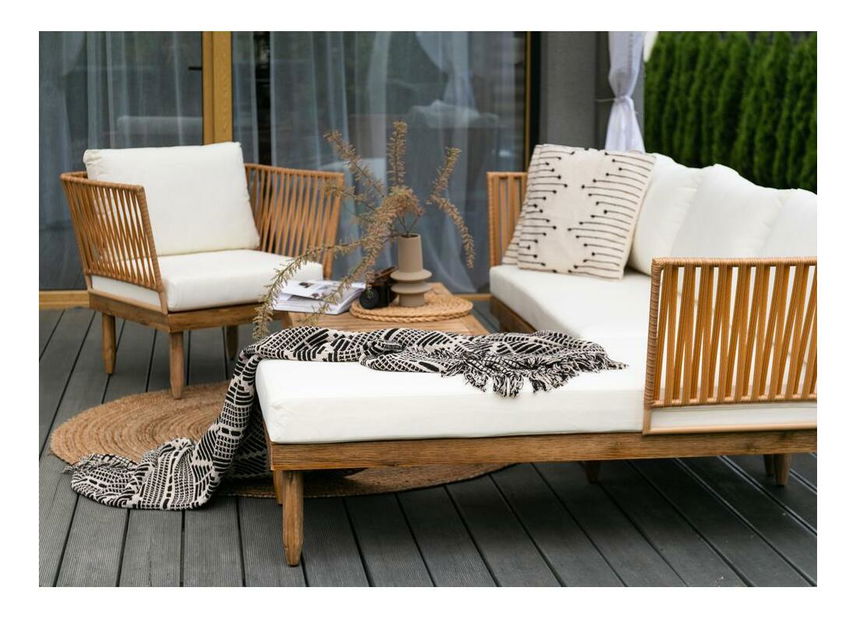 Záhradný set Ruth (pre 4 osoby) (béžová + hnedá)