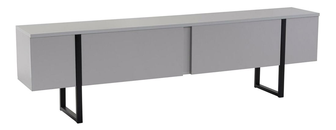 TV asztal/szekrény Serone (szürke + fekete)