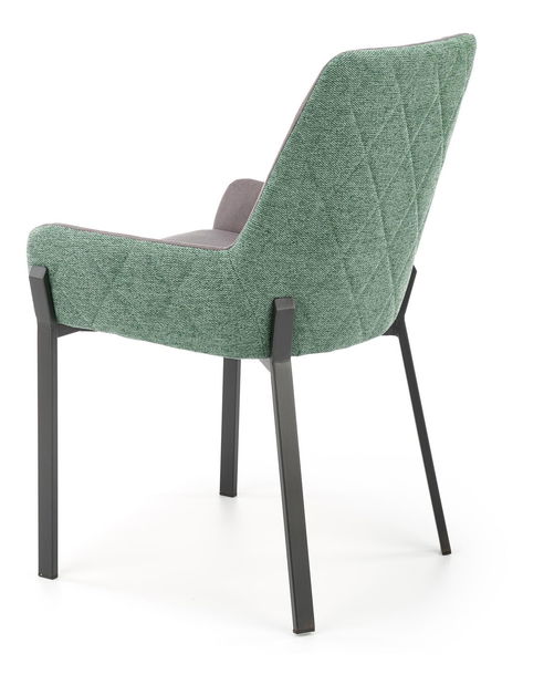 Scaun de sufragerie Kanna (verde + negru)