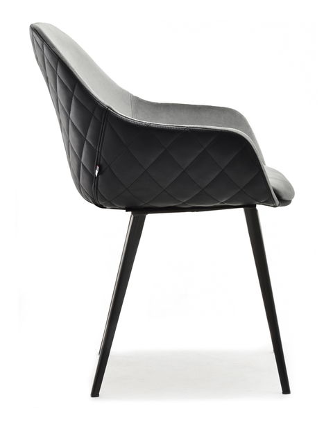 Stolička Rupert (sivá + čierna)