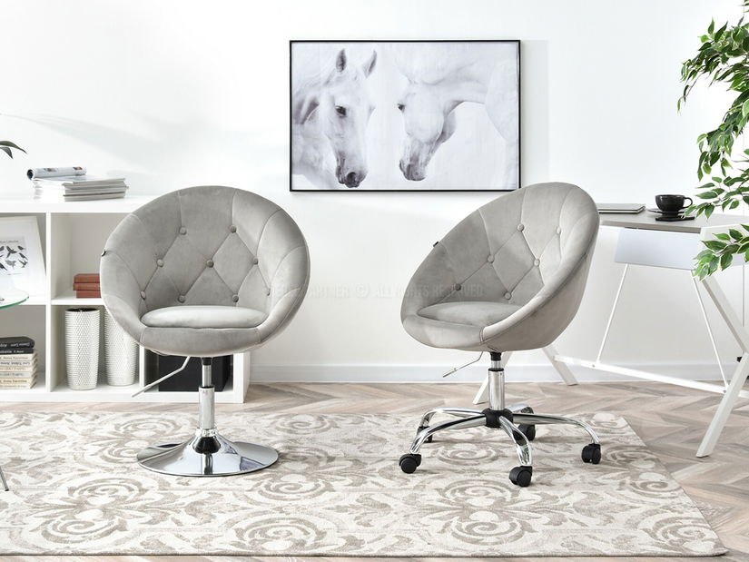 Fotel Lush 3 (szürke + króm)