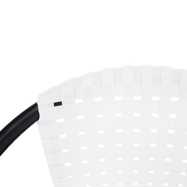 Vrtna stolica Brittaney (bijela + crna) 