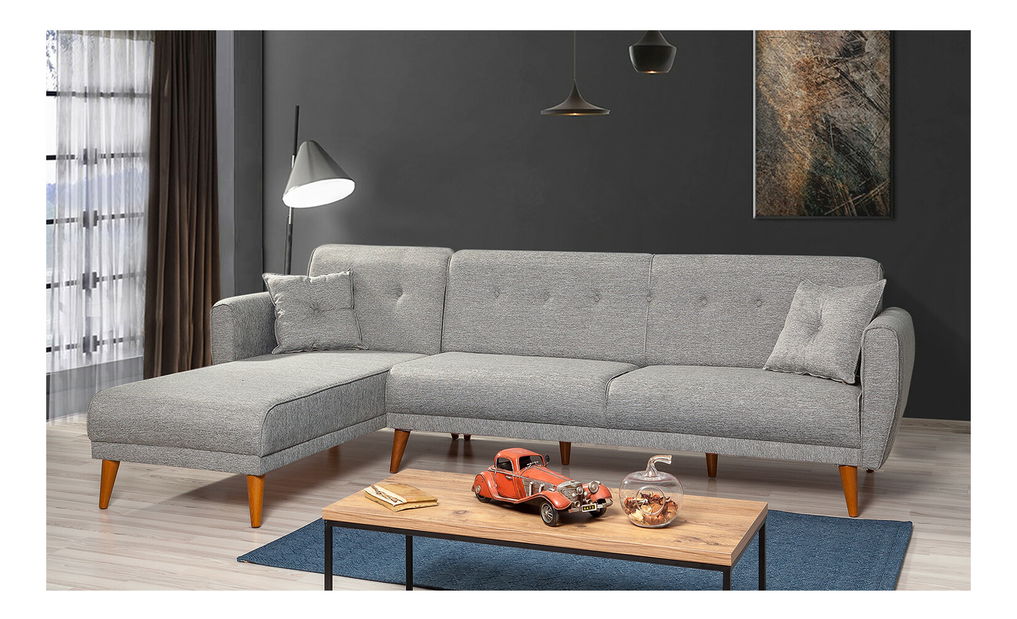 Sarok ülőgarnitúra Alhambra (J) (szürke)