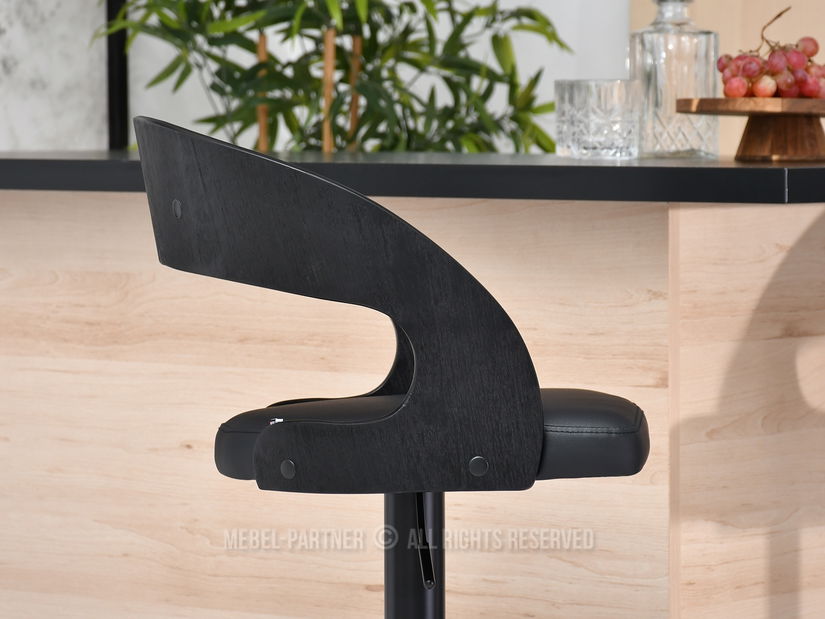 Stolička Honolulu (čierna)