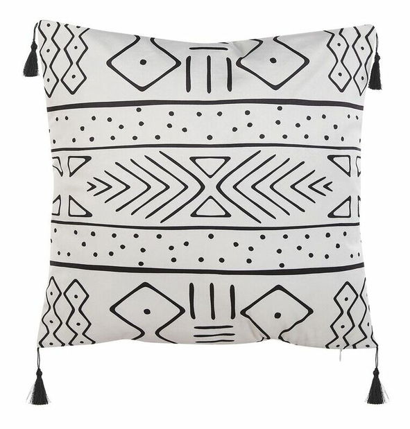 Set 2 buc perne decorative 45 x 45 cm Schel (alb)