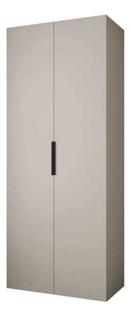 Šatníková skriňa 100 cm Carmela 50-4 (kašmír + čierna)