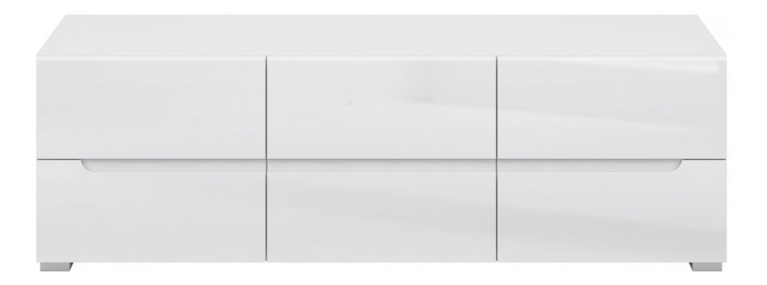 TV asztal Yuko (fényes fehér)