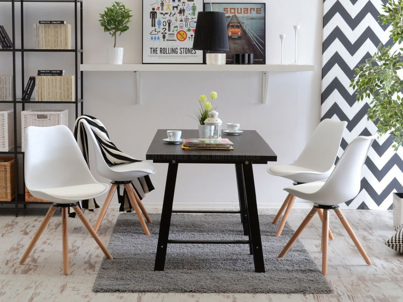 Stolička Large Otoc (biela + čierna)