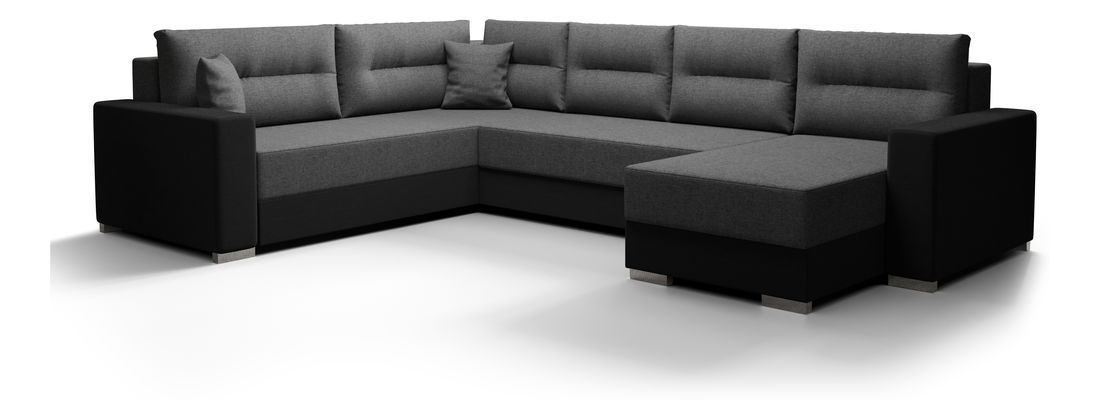 Colțar în formă de U Glide 3 (Gri închis + Negru) (S)