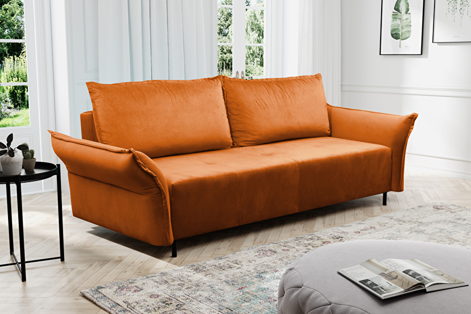 Pohovka dvojsedačka Naples Sofa (oranžová)