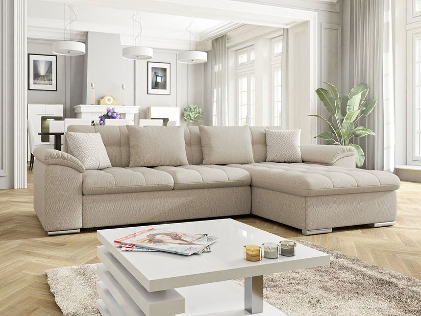 Sarokkanapé Dino (világos bézs) (J) * kiárusítás